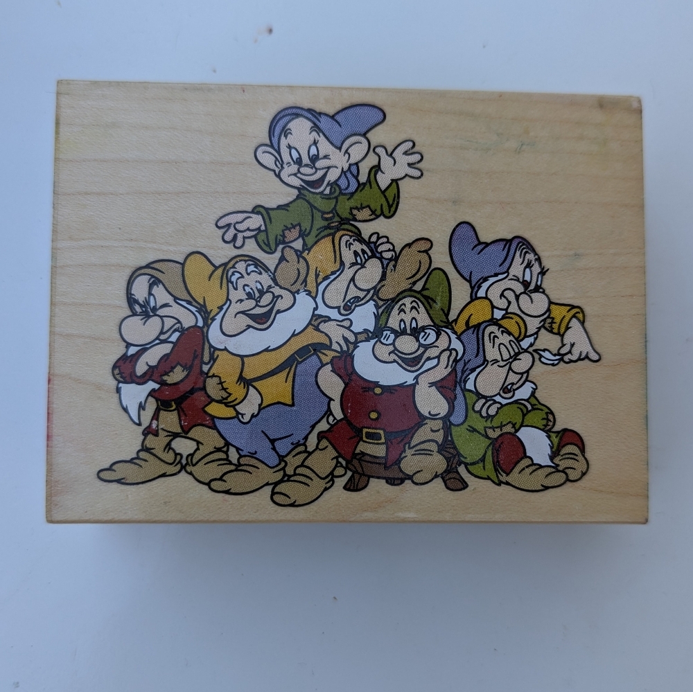 All Night Media Disney Seven Dwarfs Rubber Stamps